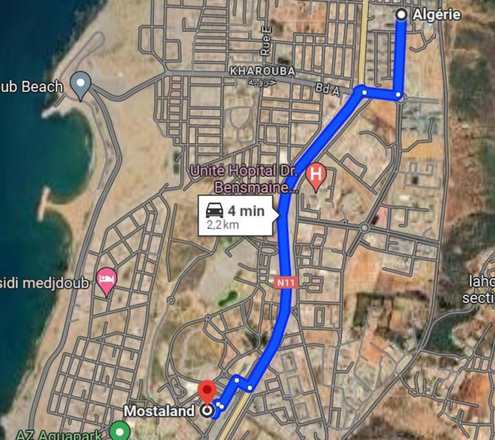 Bel Appart Mosta Mostaganem Eksteriør bilde
